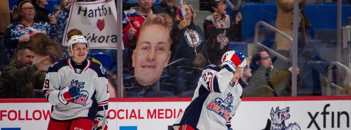 ADAM SÝKORA QUICKLY BECAME A FAN-FAVORITE WITH WOLF PACK IN ROOKIE SEASON