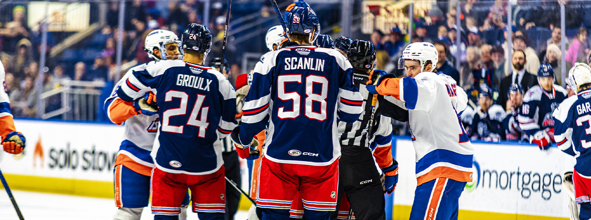 BO GROULX STRIKES TWICE AS WOLF PACK DOWN ISLANDERS 5-1