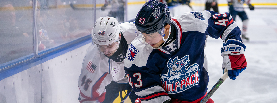 BOWEY STRIKES TWICE, BUT WOLF PACK DROP PRESEASON OPENER TO THUNDERBIRDS