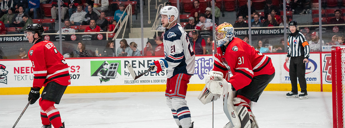 WOLF PACK LOSE LATE LEAD, FALL 4-3 TO CHECKERS IN OVERTIME