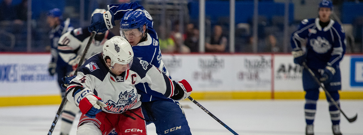 ALEX BELZILE STRIKES IN OVERTIME AS WOLF PACK KNOCK OFF CRUNCH 2-1