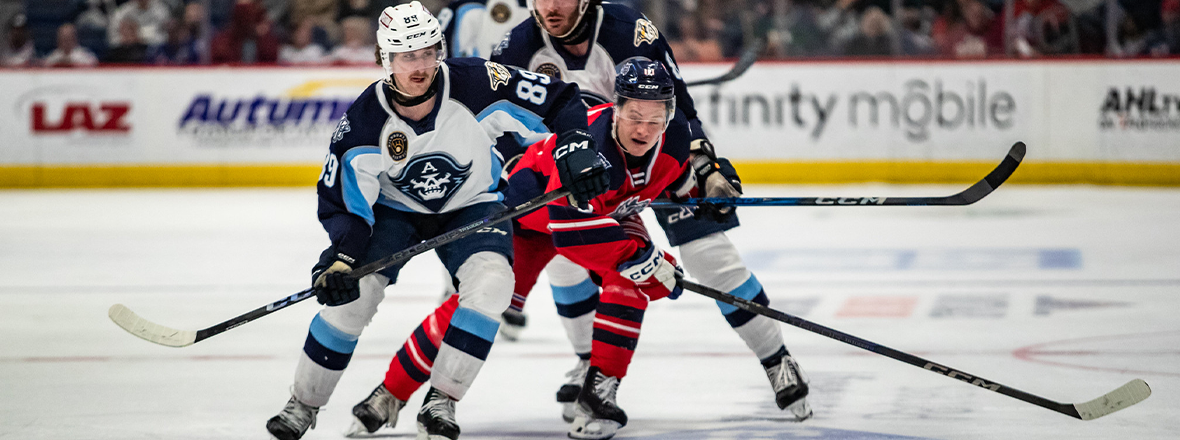 AUBÉ-KUBEL STRIKES IN OVERTIME AS WOLF PACK DOWN ADMIRALS 2-1